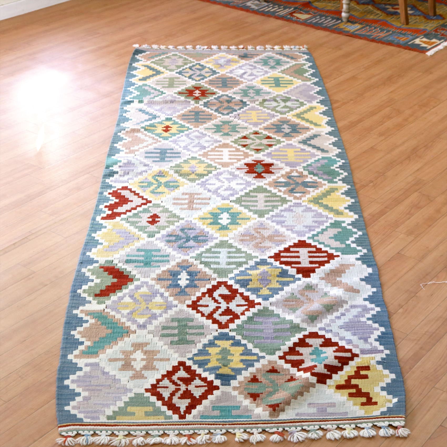 トルコの手織りキリム カイセリ264×85cm